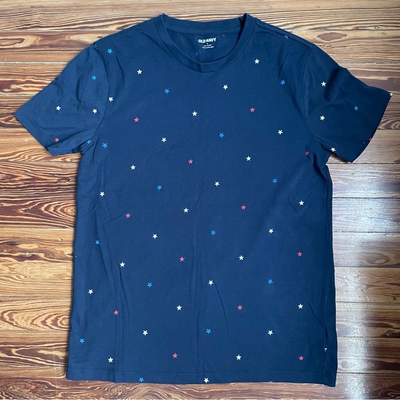 Old Navy Blue 4th of July T-Shirt with Stars - Picture 3 of 9